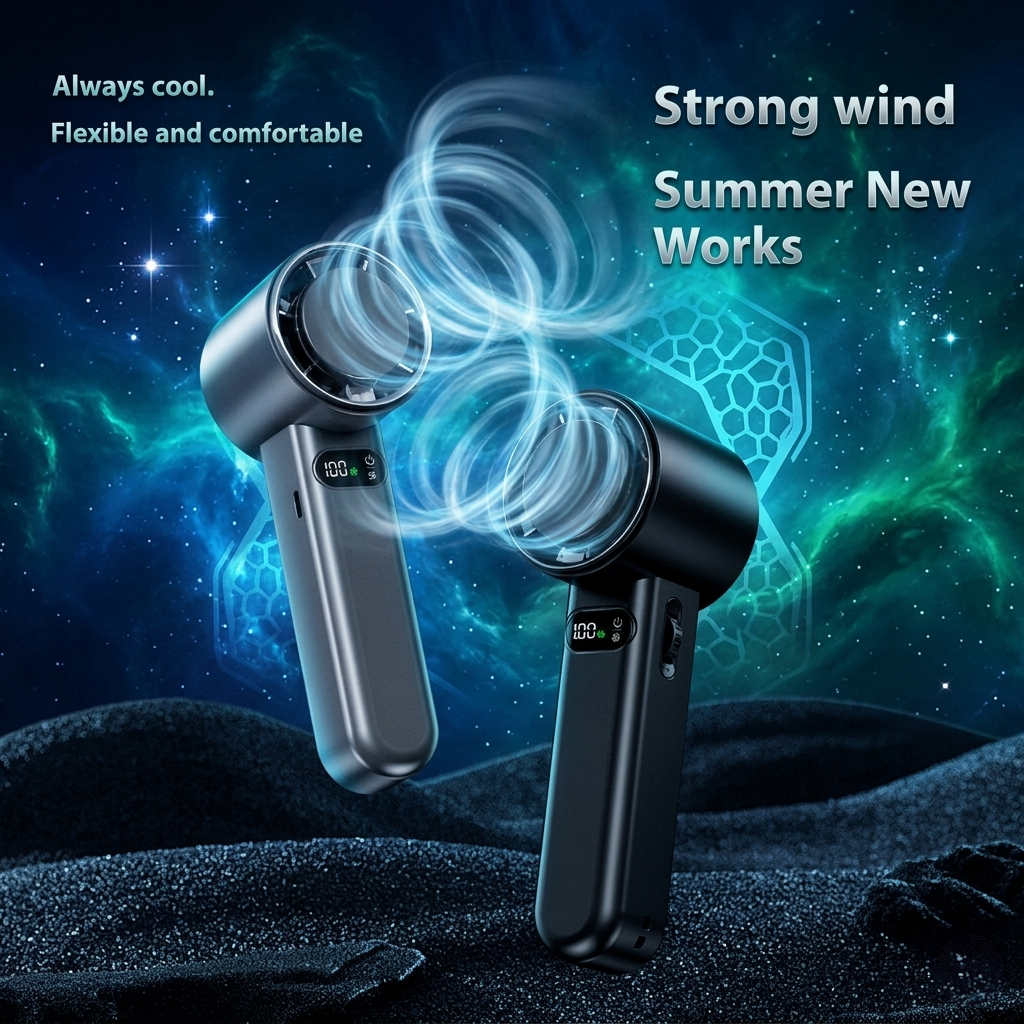 Portable Handheld Mist Fan – Rechargeable Cooling Fan with Water Spray for Travel, Outdoor & Summer Heat